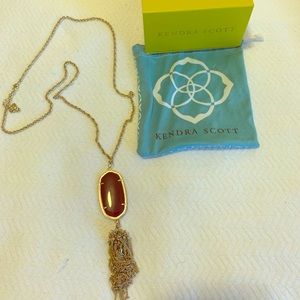 Kendra Scott Rayne Necklace in Maroon